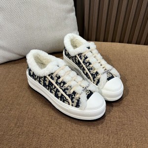 디올 플랫폼 퍼 스니커즈(3color)