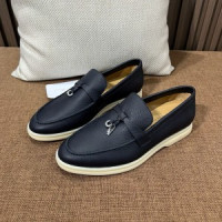 로로피아나 썸머 참스 워크 가죽 로퍼(4color)