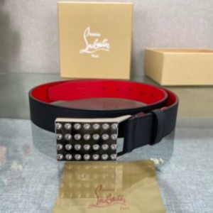 크리스찬루부탱 펑키 스터드 벨트 8.9cm(2color)