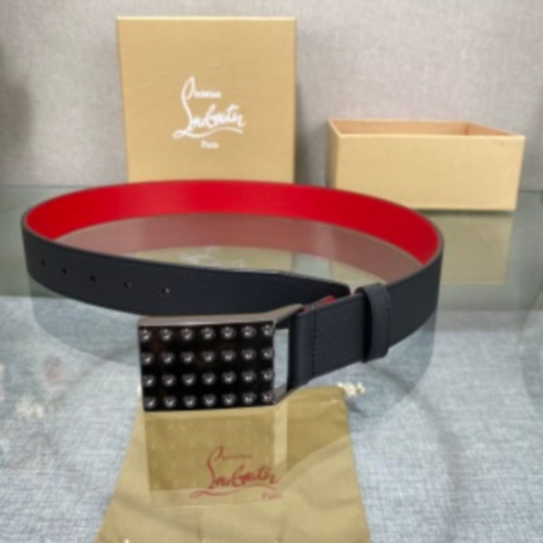 크리스찬루부탱 펑키 스터드 벨트 8.9cm(2color)