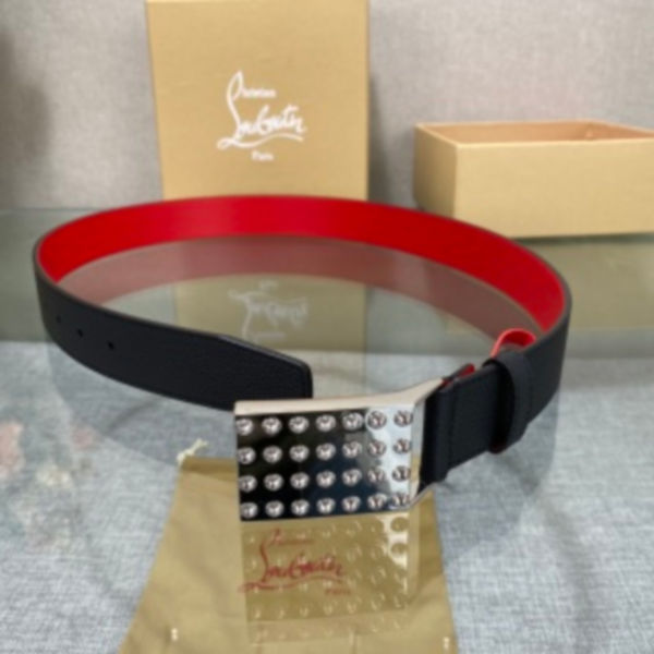 크리스찬루부탱 펑키 스터드 벨트 8.9cm(2color)