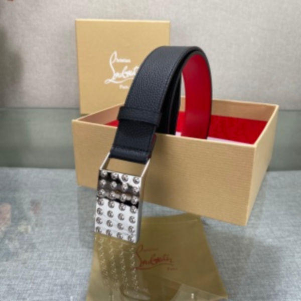 크리스찬루부탱 펑키 스터드 벨트 8.9cm(2color)