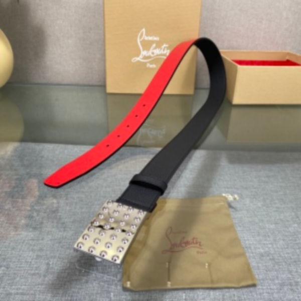 크리스찬루부탱 펑키 스터드 벨트 8.9cm(2color)
