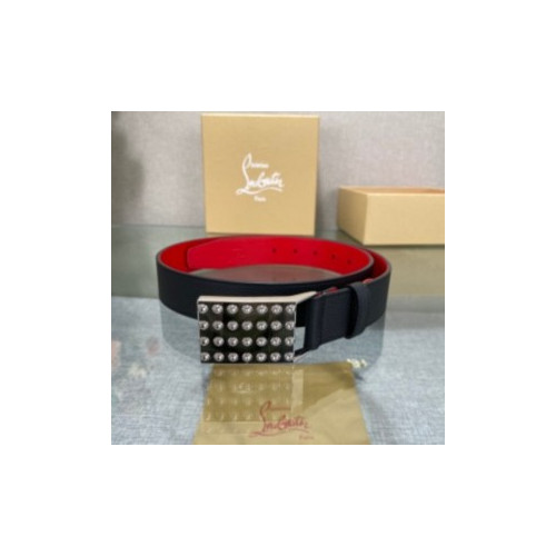 크리스찬루부탱 펑키 스터드 벨트 8.9cm(2color)