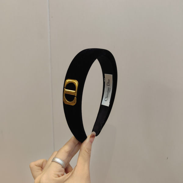 디올 벨벳 헤어밴드