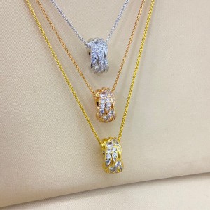 티파니앤코 풀 다이아몬드 페더 목걸이(3color)