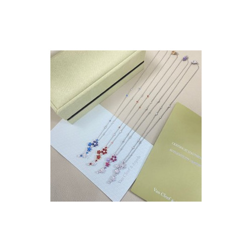 반 클리프 앤 아펠 그라데이션 플라워 목걸이(4color)
