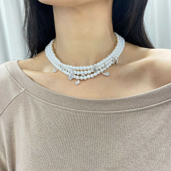 헤팡 달빛 깃털 목걸이