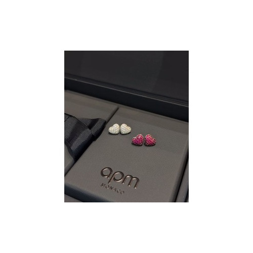 에이피엠 모나코 하트 모양 스터드 귀걸이(2color)