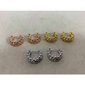 까르띠에 미니 총알 모양 스터드 귀걸이(3color)