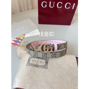 구찌 GG 마몽 리버서블 씬 벨트 2cm(2color)