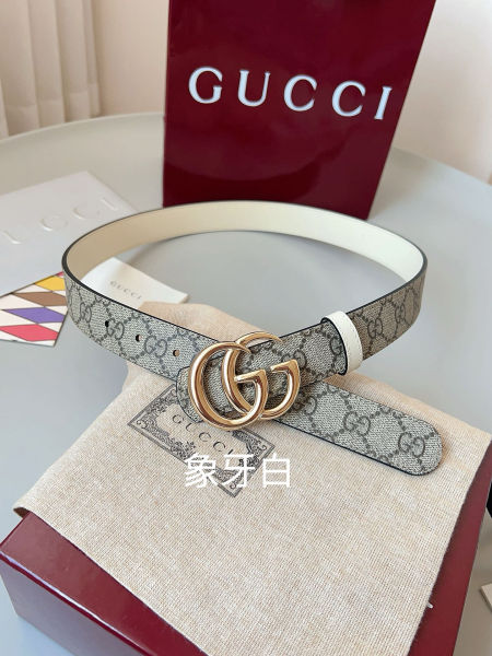 구찌 GG 마몽 리버서블 씬 벨트 2cm(2color)