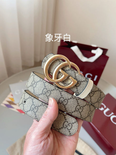 구찌 GG 마몽 리버서블 씬 벨트 2cm(2color)