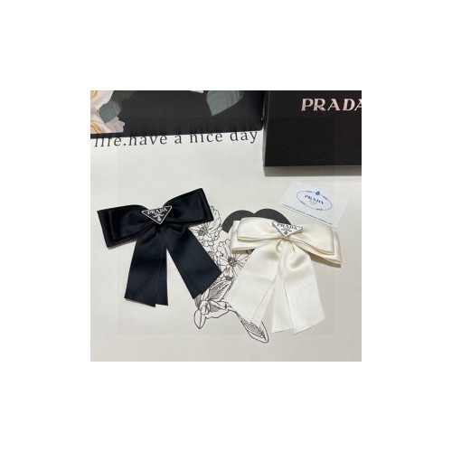 프라다 빈티지 5피스 리본 헤어 클립(2color)