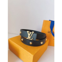 루이비통 LV 이니셜 스터드 벨트 3cm