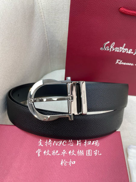 페라가모 반원 버클 가죽 벨트 3.5cm(2color)