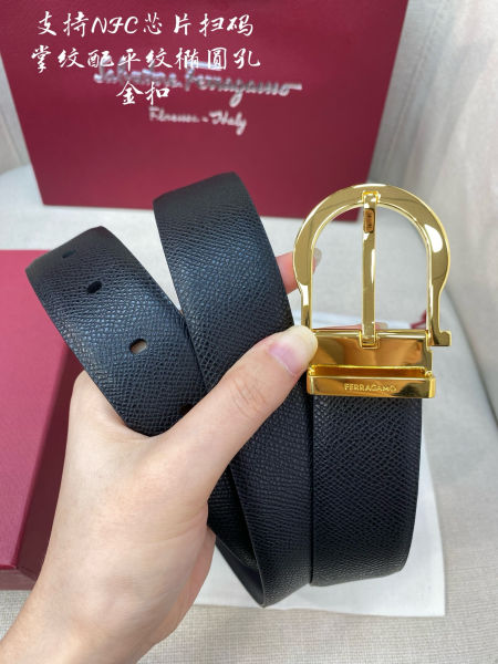페라가모 반원 버클 가죽 벨트 3.5cm(2color)