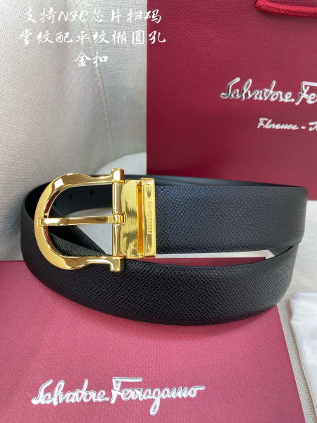 페라가모 반원 버클 가죽 벨트 3.5cm(2color)