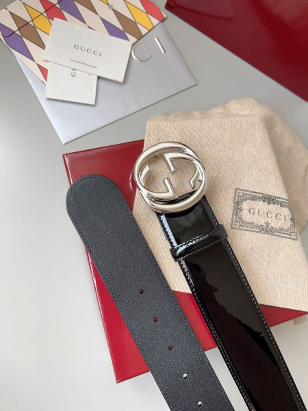 구찌 인터로킹 G 버클 벨트 4.5cm