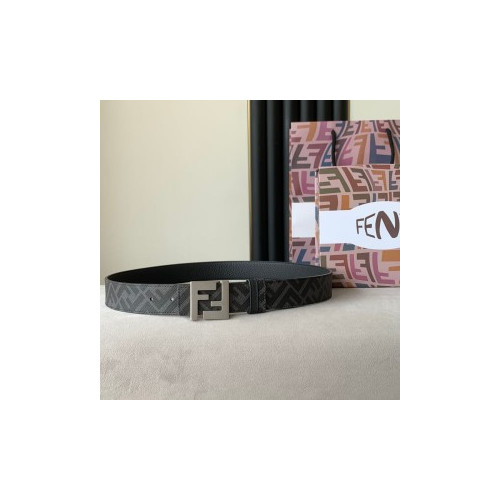 펜디 FF 스퀘어 가죽 벨트 3.5cm(3color)