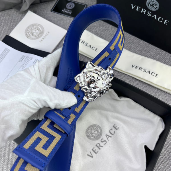 베르사체 라 메두사 그레카 레더 벨트 4.0cm(3color)