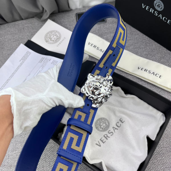 베르사체 라 메두사 그레카 레더 벨트 4.0cm(3color)