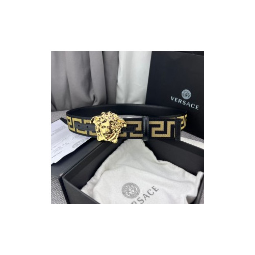 베르사체 라 메두사 그레카 레더 벨트 4.0cm(3color)