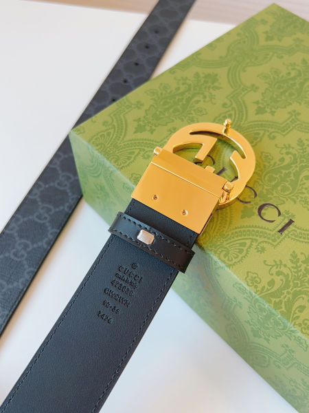 구찌 클래식 패션 더블 G 벨트 37mm