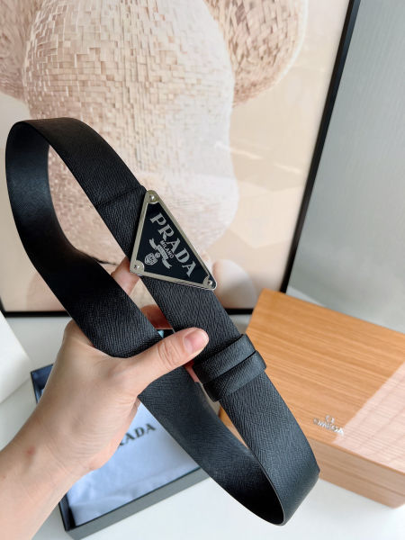 프라다 사피아노 레더 벨트 3.5cm(2color)