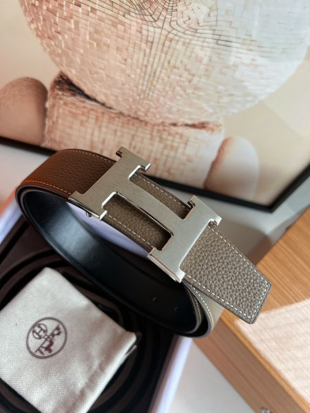 에르메스 H 버클 리버서블 가죽 벨트 38mm(2color)