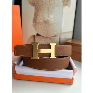 에르메스 H 버클 리버서블 가죽 벨트 38mm