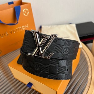 루이비통 클래식 엠보싱 럭셔리 레터 버클 벨트 40mm(2color)
