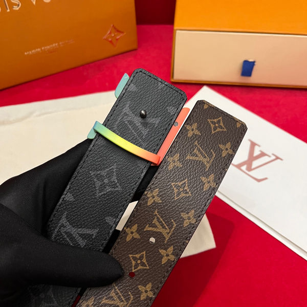 루이비통 LV 이니셜 모노그램 벨트 4cm