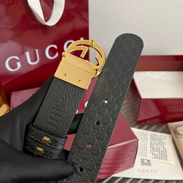 구찌 양각 더블 G 버클 벨트 3.7cm(3color)