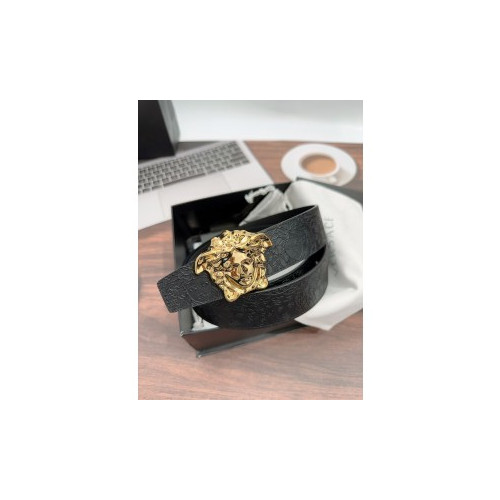 베르사체 메두사 버클 소가죽 벨트 4cm(3color)