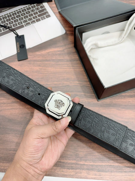 베르사체 메두사 버클 가죽 벨트 4cm(2color)