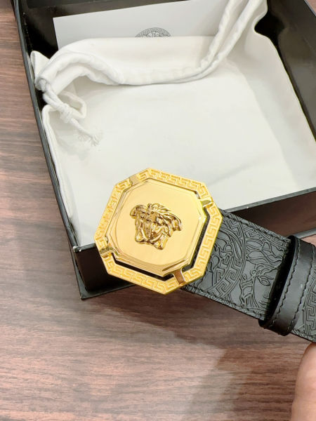 베르사체 메두사 버클 가죽 벨트 4cm(2color)