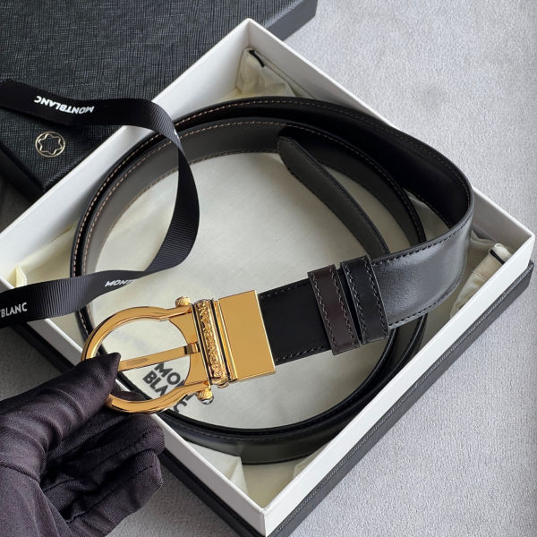 몽블랑 클래식 양면 벨트 3cm W767150