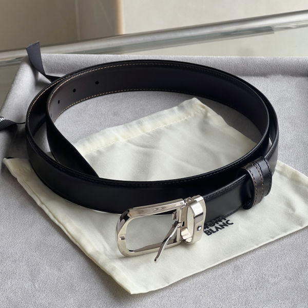 몽블랑 말발굽 버클 리버서블 레더벨트3.0cm W765150