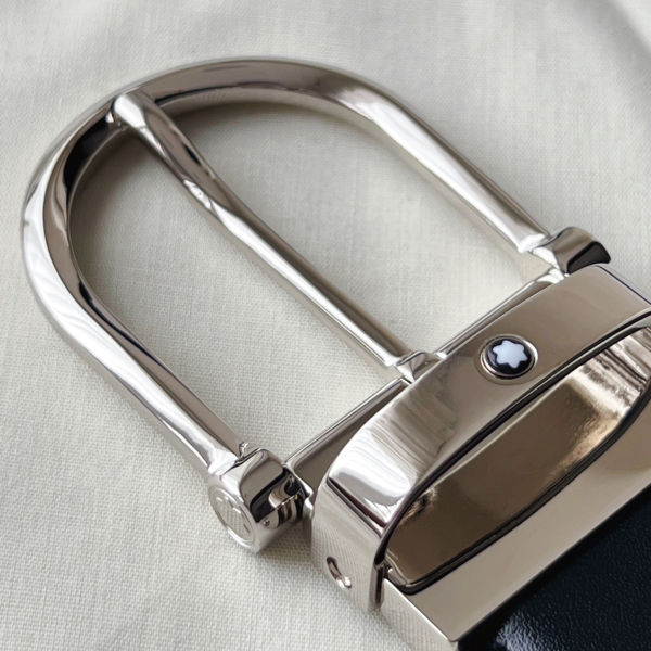 몽블랑 말발굽 레더 벨트 3.5cm W766150(2color)