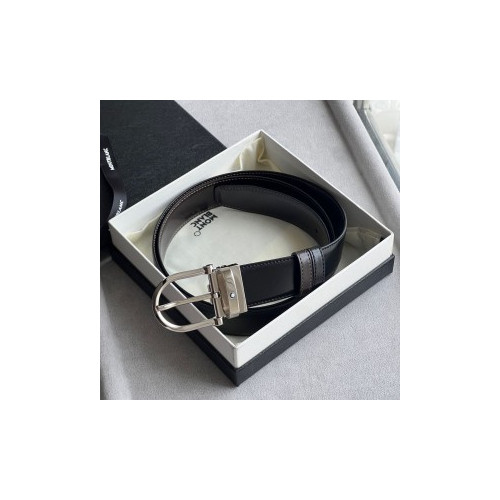 몽블랑 말발굽 레더 벨트 3.5cm W766150(2color)