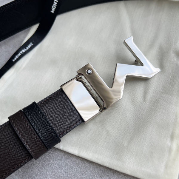 몽블랑 M 버클 팔라듐 코팅 벨트 3.5cm W879150