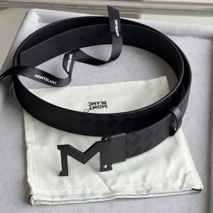 몽블랑 M 버클 팔라듐 코팅 벨트 3.5cm W879150