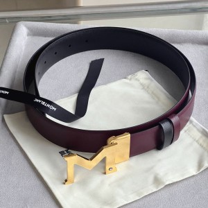 몽블랑 M 버클 팔라듐 코팅 벨트 3.5cm W879150
