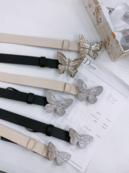 디올 황동 하드웨어 양면 새들 실버버클 벨트 2.0cm(2color)