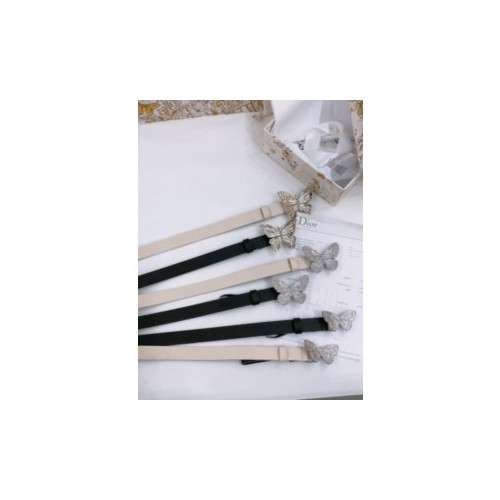 디올 황동 하드웨어 양면 새들 실버버클 벨트 2.0cm(2color)