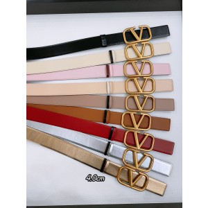 발렌티노 V 로고 시그니처 여성 양면 벨트 클래식황동버클 4.0cm(9color)