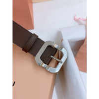 미우미우 암밴드 실버버클 3.4cm