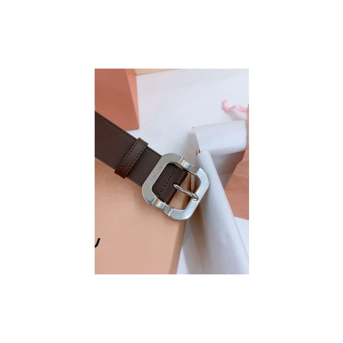미우미우 암밴드 실버버클 3.4cm