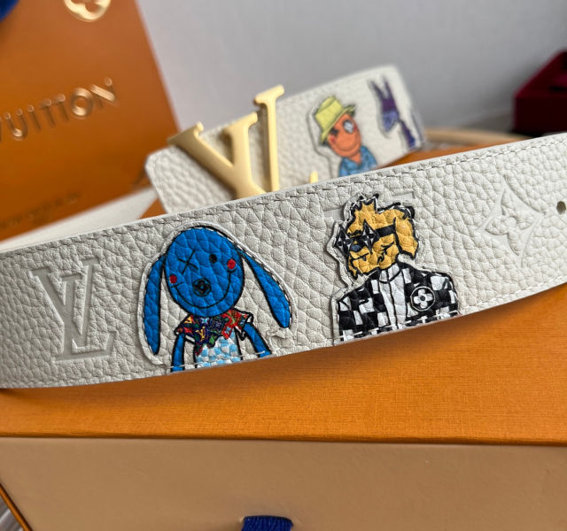 루이비통 2021ss 셰이프 퍼펫 리버서블 벨트 4cm(2color)